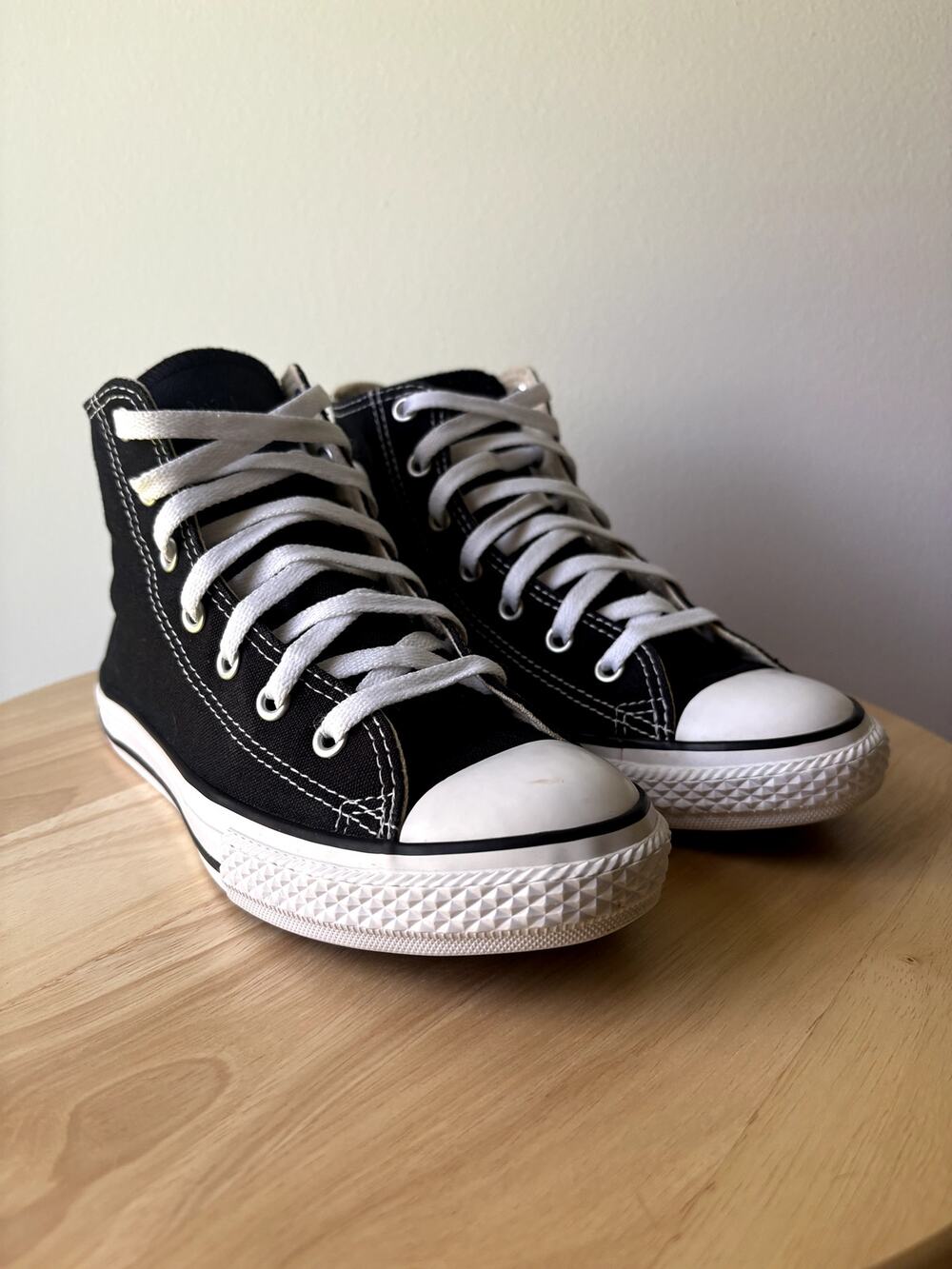 Converse Chuck Taylor All Star High Top Black Canvas Sneakers Youth Size 3 3J231
